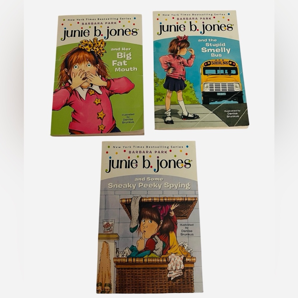 Bundle of 3 Junie B. Jones Books Hilarious Adventures Kids Love!
